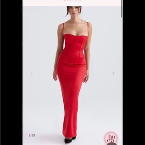 Elegant Red Women's Dress